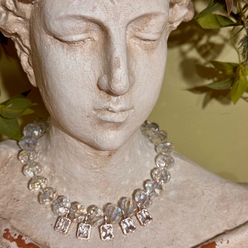 Rockstar in stone necklace